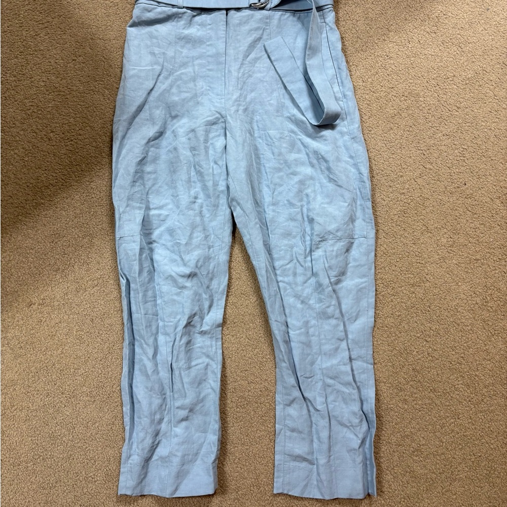 Banana Republic Light Blue Women's Linen pants size 6 NWT